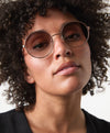 Grace Rose Gold Gradient Brown Zonnebrillen
