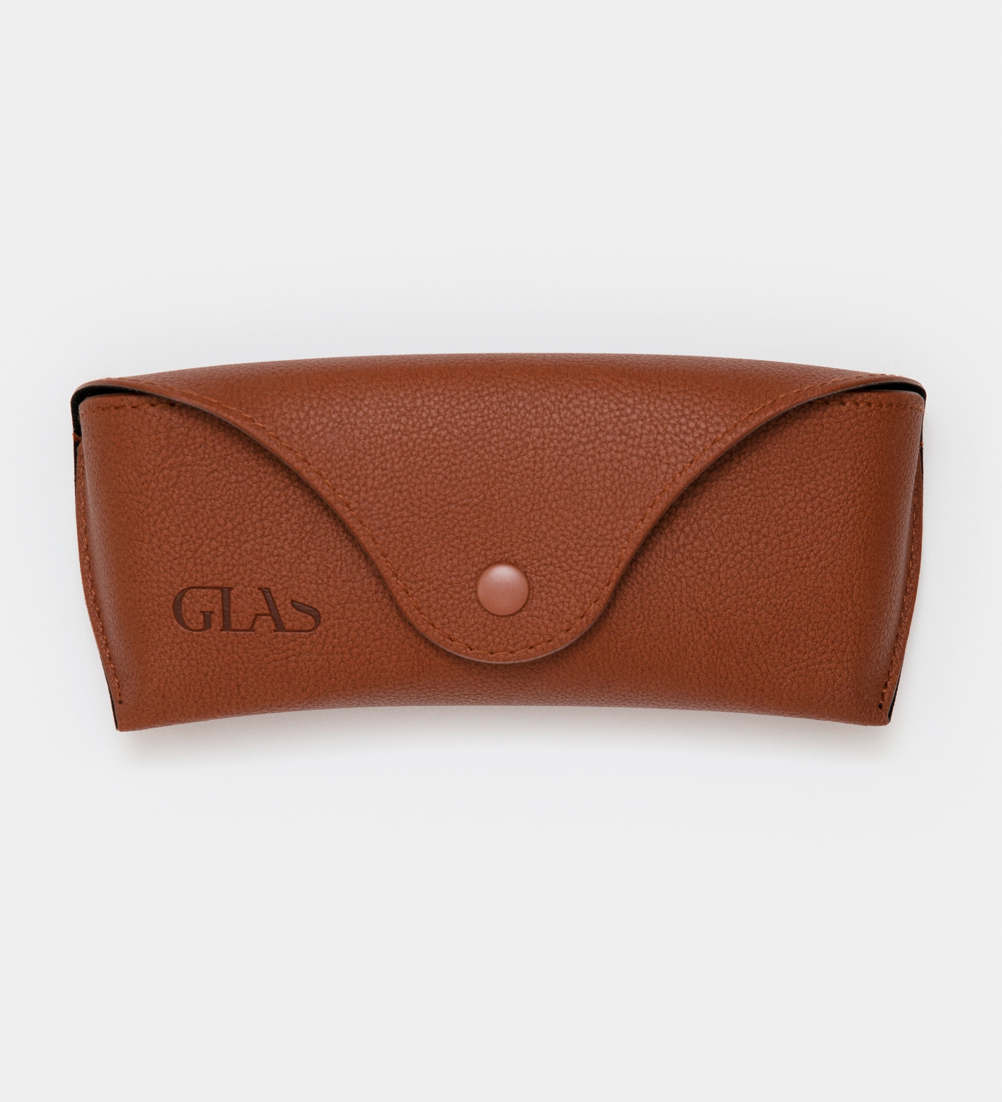 Case in vegan leather brown